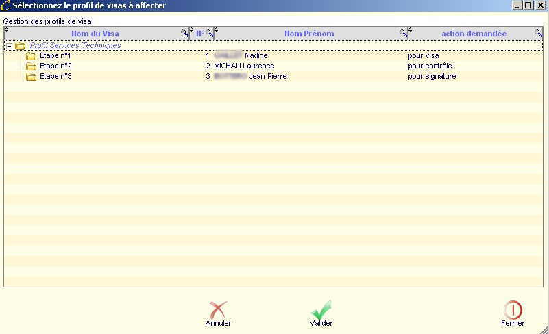 Workflow - profils Workflow - profils