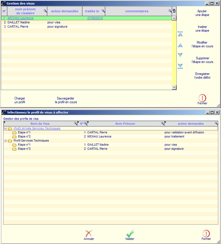Parapheur - Gestion des visas Parapheur - Gestion des visas